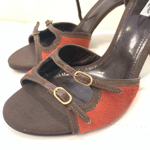 DOLCE & GABBANA Pony Hair Sandals Sz 40.5 - Picture 3 of 6